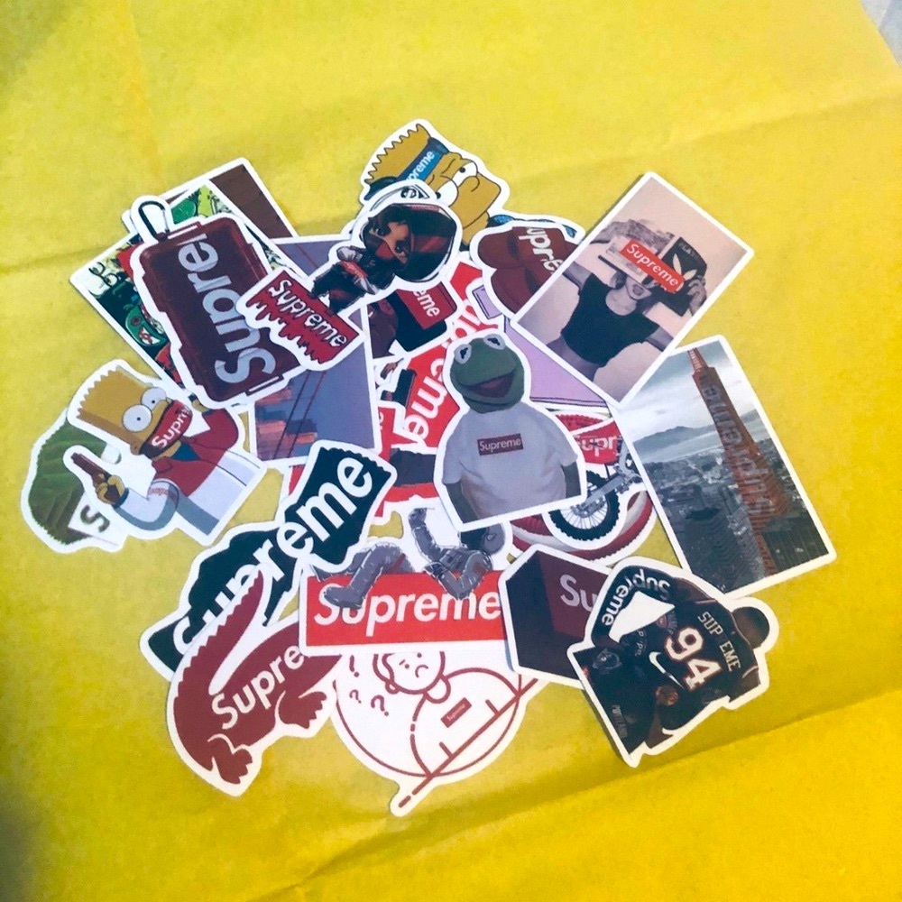 Supreme Themed Stickers Brand New